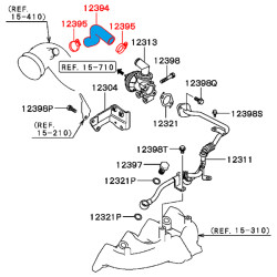 SPORTS THROTTLE BODY HOSE KIT, EVO 4/5/6