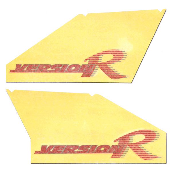 三菱 FTO VERSION R 尾翼裝飾貼 (紅/灰)