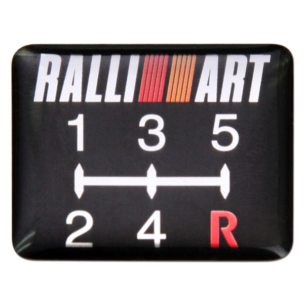 RALLIART SHIFT KNOB EPOXY STICKER