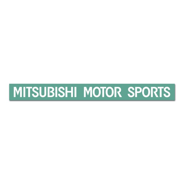 MITSUBISHI MOTOR SPORTS STICKER, 70x6.5cm