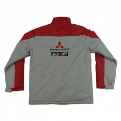 三菱 RALLIART 紅/淺灰色保暖外套