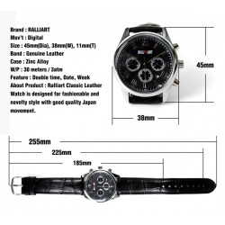 RALLIART CLASSIC LEATHER WATCH