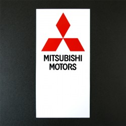 MITSUBISHI RECTANGULAR STICKER