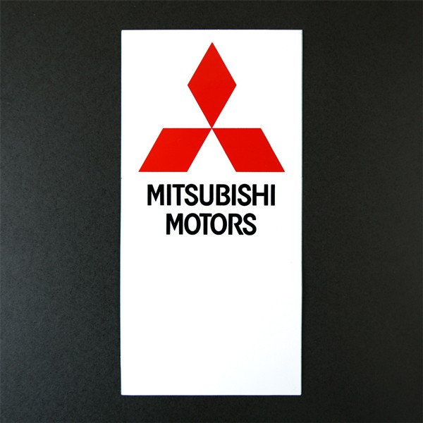 MITSUBISHI RECTANGULAR STICKER