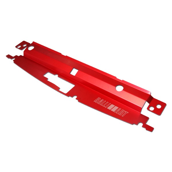 RALLIART ALUMINIUM RADIATOR COOLING PLATE, RED, EVO 13