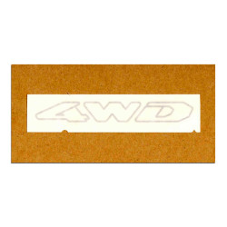 DECAL, 4WD, SILVER, REAR...